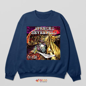 Rock the City of Evil A7X-Inspired Navy Sweatshirt