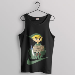 Rupee Riches Link's Zelda Adventure Black Tank Top