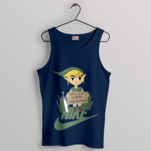 Rupee Riches Link's Zelda Adventure Navy Tank Top