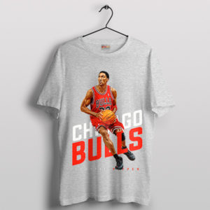 Slam Dunk Style Scottie Pippen Bulls Sport Grey T-Shirt