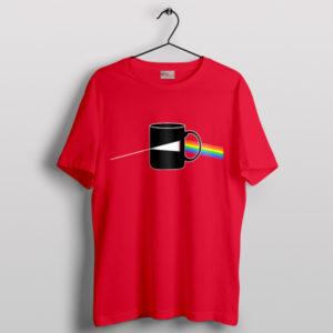Space Rock Coffee Pink Floyd Moon Red T-Shirt