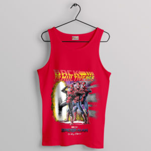 Spider-Man Back to the Future Travels Red Tank Top