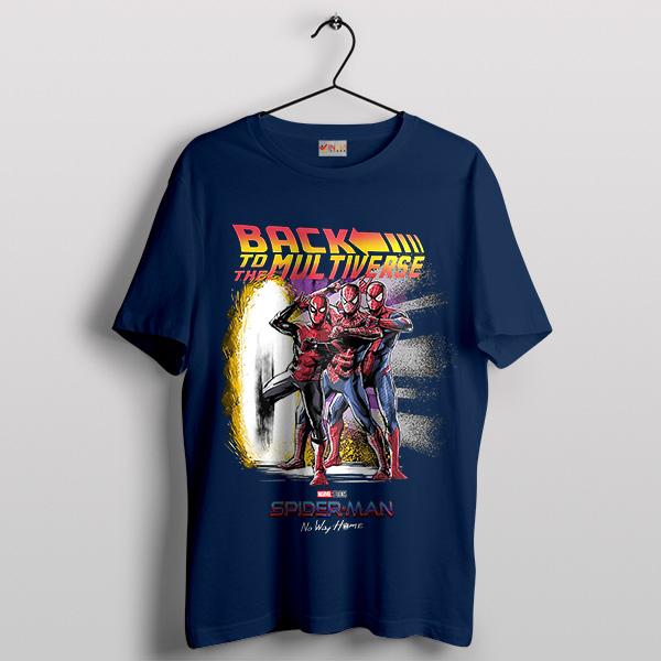Spider-Man Back to the Multiverse Navy T-Shirt