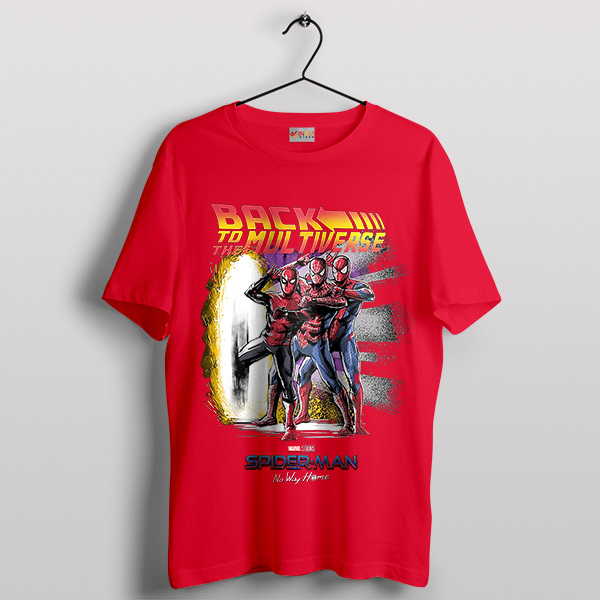 Spider-Man Back to the Multiverse Red T-Shirt