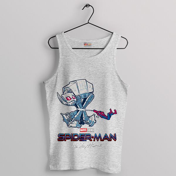 Spider-Man’s Epic Clash with AT-Ats Sport Grey Tank Top