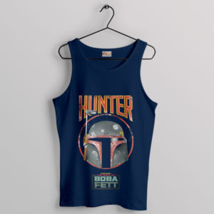 Star Wars Boba Fett Respectful Hunter Navy Tank Top