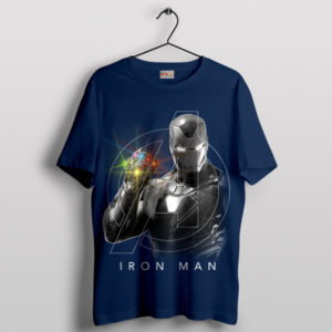 Stark Tech Mastery Iron Man Gauntlet Navy T-Shirt