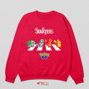 Starter Step Abbey Road with Pokemon Red Sweatshirt