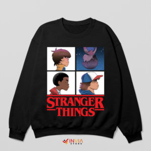 Stranger Things Characters Demon Days Black Sweatshirt