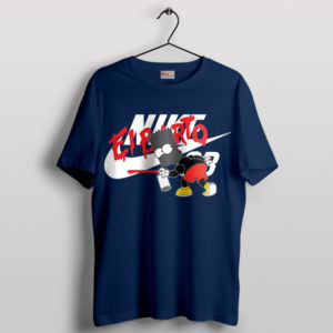 Street Art Nike El Barto Paint Navy T-Shirt