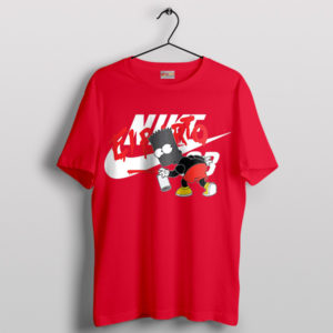 Street Art Nike x El Barto Paint Red T-Shirt