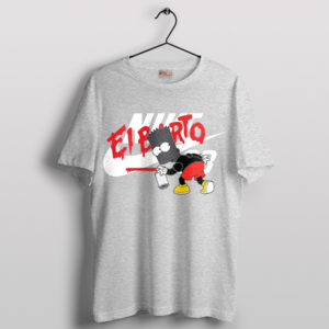 Street Art Nike x El Barto Paint Sport Grey T-Shirt