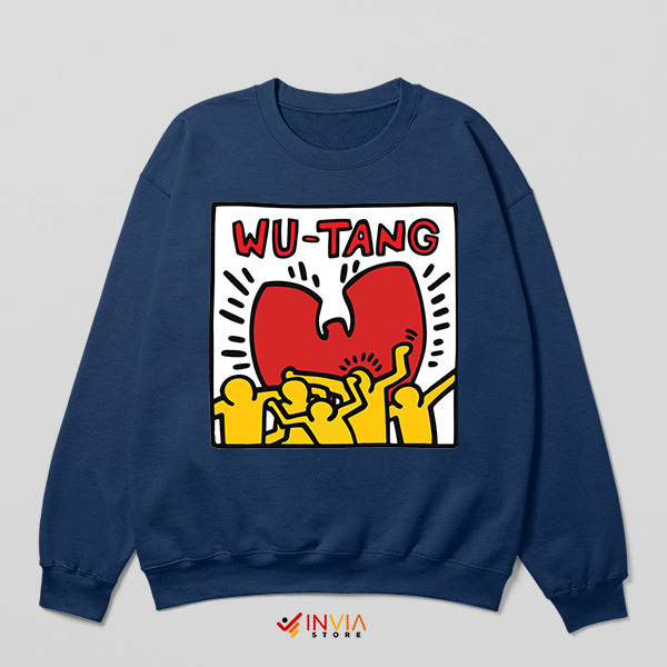 Street Art Wu-Tang x Keith Haring Navy Sweatshirt