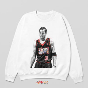 Street Slam Saga Allen Iverson NBA White Sweatshirt