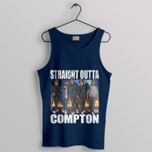 Streetwear Style Outta Compton Navy Tank Top