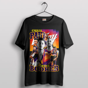 Suns Duo Chris Paul and Devin Booker Black T-Shirt