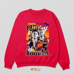 Sunshine Chris Paul and Devin Booker Red Sweatshirt
