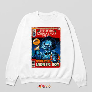 Terrifying Home Alone Christmas White Sweatshirt