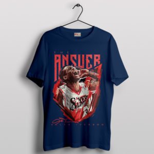 The Answer's Signature Allen Iverson Navy T-Shirt