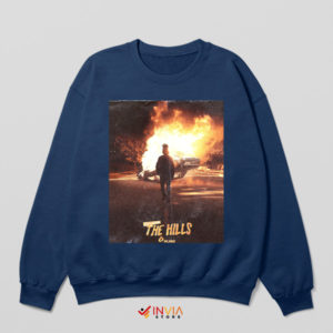 The Weeknd's The Hills Anniversary Navy Sweatshirt