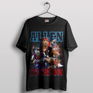 Time Machine Vintage Allen Iverson Black T-Shirt