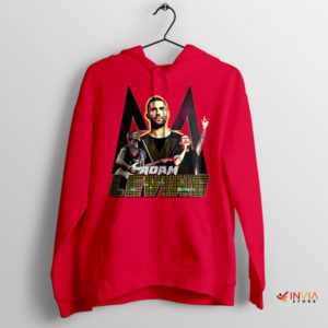 Timeless Tunes Adam Levine Vintage Red Hoodie