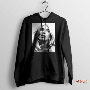Trendsetting Pop Icon Dua Lipa Blonde Black Hoodie