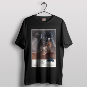Vintage Sci-Fi Art Original Star Wars 1977 Black T-Shirt