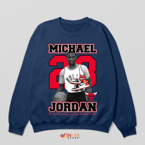 Vintage Slam Young Michael 23 Jordan Navy Sweatshirt