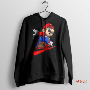 Warp World Trippy Mario Bros Journey Black Hoodie