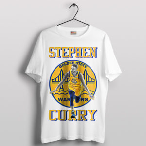 Warriors Gold Stephen Curry Journey White T-Shirt