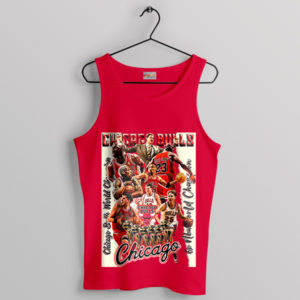 Wear the Chicago Bulls Legends Merch Red Tank Top