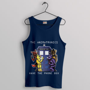 Whovian Way Animatronics TARDIS Navy Tank Top