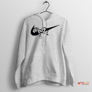 Winnie's Swoosh Nike Stripes Tigger Sport Grey Hoodie