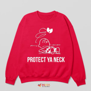 Wu-Tang Clan x Charlie Brown Quote Red Sweatshirt