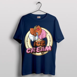 Wu-Tang Creamy Sundae A Flavorful Navy T-Shirt