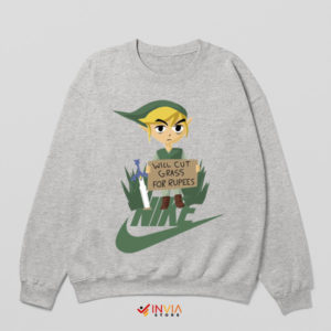 Zelda Edition Cutting Grass for Rupees Sport Grey Sweatshirt