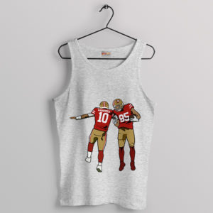 49ers' Force Garoppolo and Kittle Sport Grey Tank Top