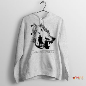 Beyond the Wall Jon Snow Lone Wolf Sport Grey Hoodie