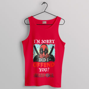Breaking Hearts Not Walls Deadpool Red Tank Top