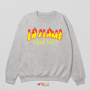 Burning Desire Travis Scott La Flame Sport Grey Sweatshirt