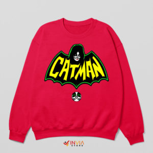 Catman's Anthem The Batman Symbol Red Sweatshirt
