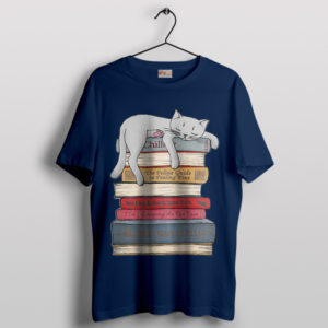 Chill Cat Vibes A Guide to Relaxation Navy T-Shirt