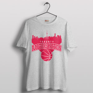 City Horizon Toronto Raptors Nation Sport Grey T-Shirt