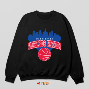 Cityscape Washington Wizards Nation Black Sweatshirt