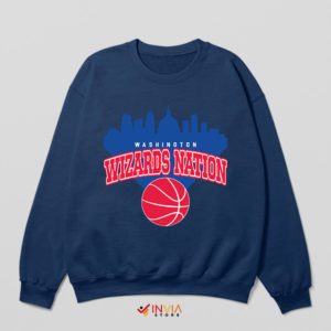 Cityscape Washington Wizards Nation Navy Sweatshirt