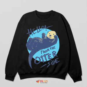 Cute Panda from The Otter Side Black Sweatshirt