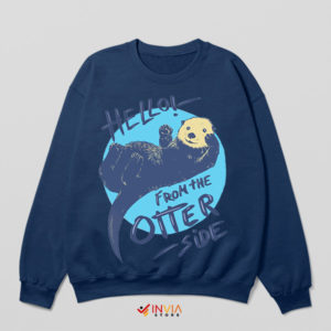 Cute Panda from The Otter Side Navy Sweatshirt