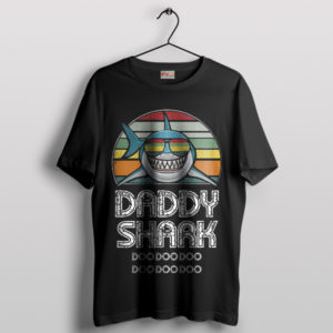 Daddy Shark Doo Doo Doo Retro Ocean T-Shirt