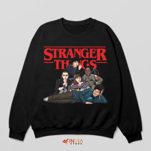 Demogorgon Detectives The Stranger Club Black Sweatshirt